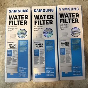 3 Pack Samsung Genuine HAF-QIN/EXP DA97-17376B Refrigerator Water Filter